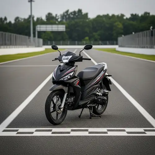 Sleek Nexus 110V1 Motorcycle on Racing Track