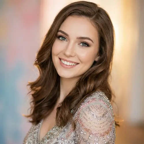 Glamorous Pageant Headshot of a Stunning Model