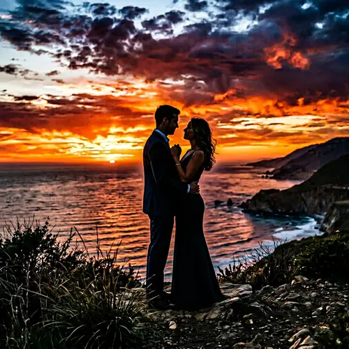 Stunning Engagement Portraits in Silhouette