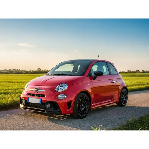 Brilliantly Designed Abarth 595 in Glossy Red | Scenic View