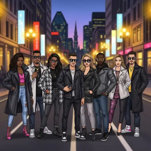 Stylish Drip Fashion on Montreal Street | Nightlife Vibes