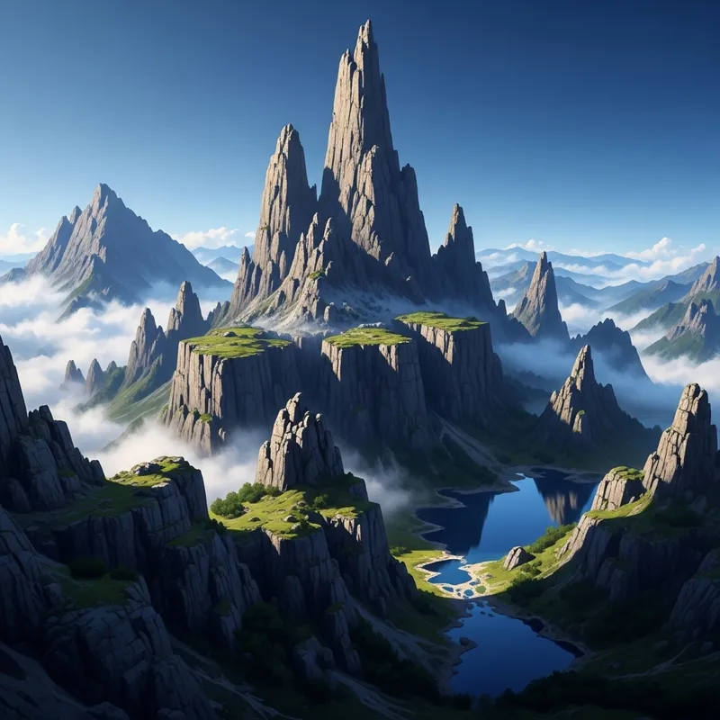 Abstract Mountain Landscape | Natural Textures & Patterns