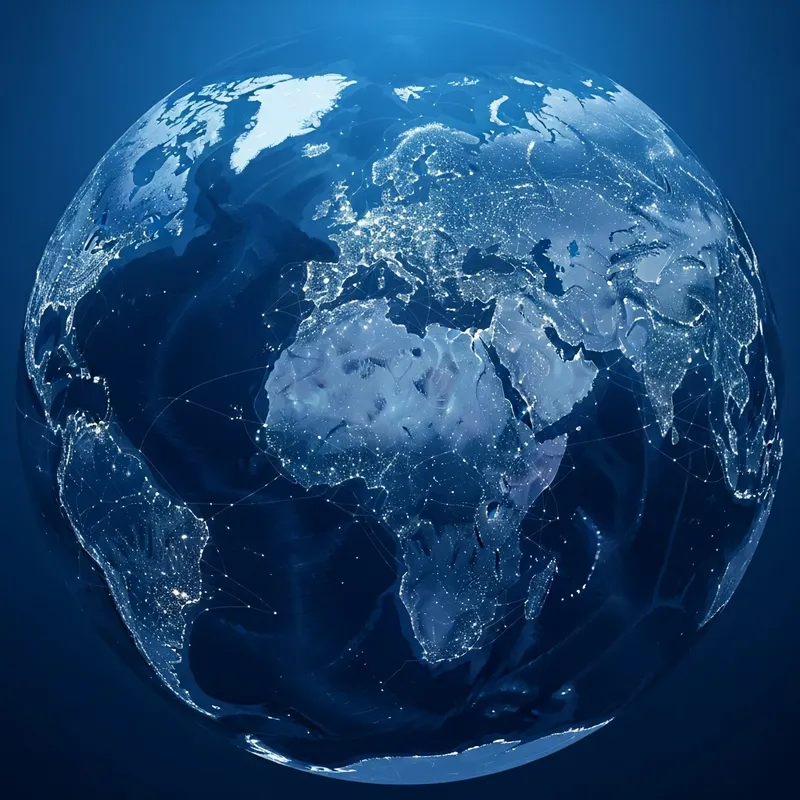 Celestial Map with White Infrastructure Network Celestial Map with White Infrastructure Network