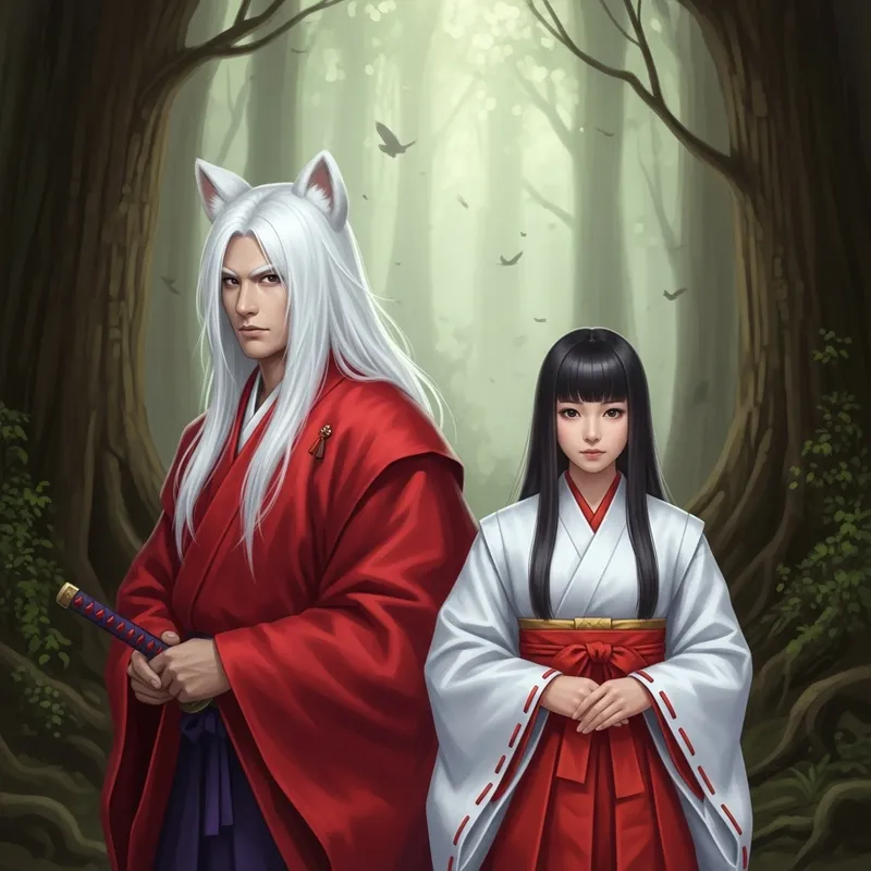Inuyasha and Kikyo: Japanese Fantasy Characters with Unique Characteristics