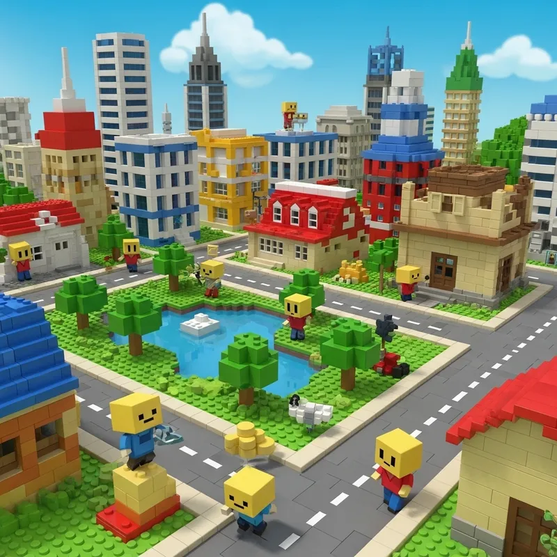 Immersive 3D Environment Building Game: Explore Roblox World