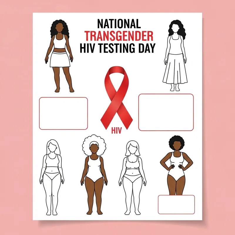 Cute Flyer Design for National Transgender HIV Testing Day
