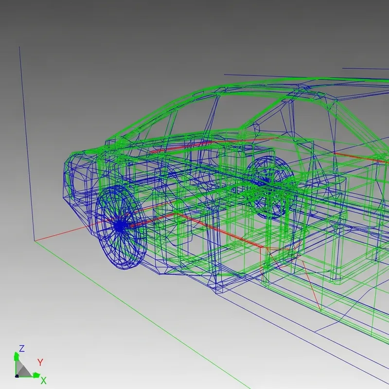 Professional Wireframe Model | 3D Design Services
