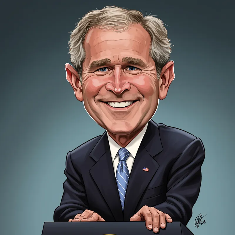 George W. Bush Caricature Art
