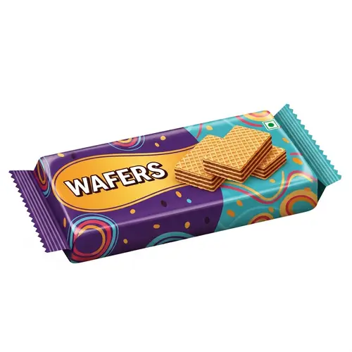 Colorful 'WAFERS' Package | Crunchy & Delicious Snack for Kids