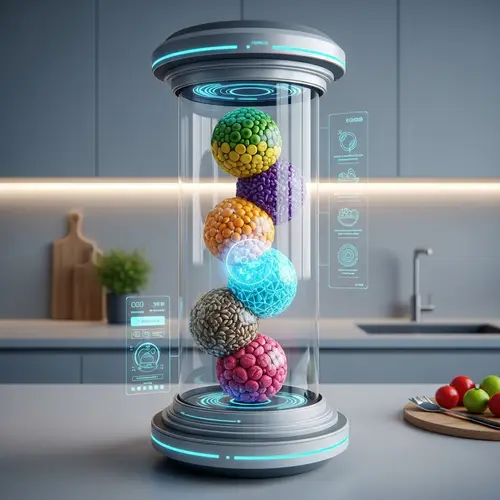 Futuristic Meal Container: Food of the Future Innovation
