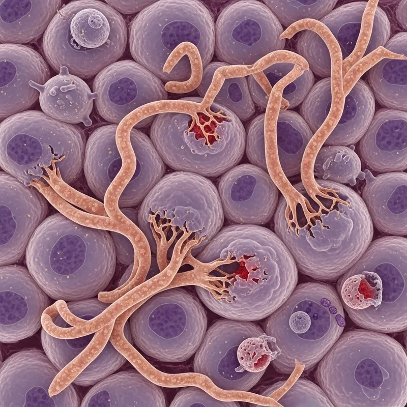 Rhizopus delemar Pathogen in Lung Epithelial Cells