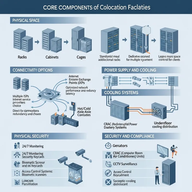 Colocation Facility Components: Space, Connectivity, Power, Security Colocation Facility Components: Space, Connectivity, Power, Security