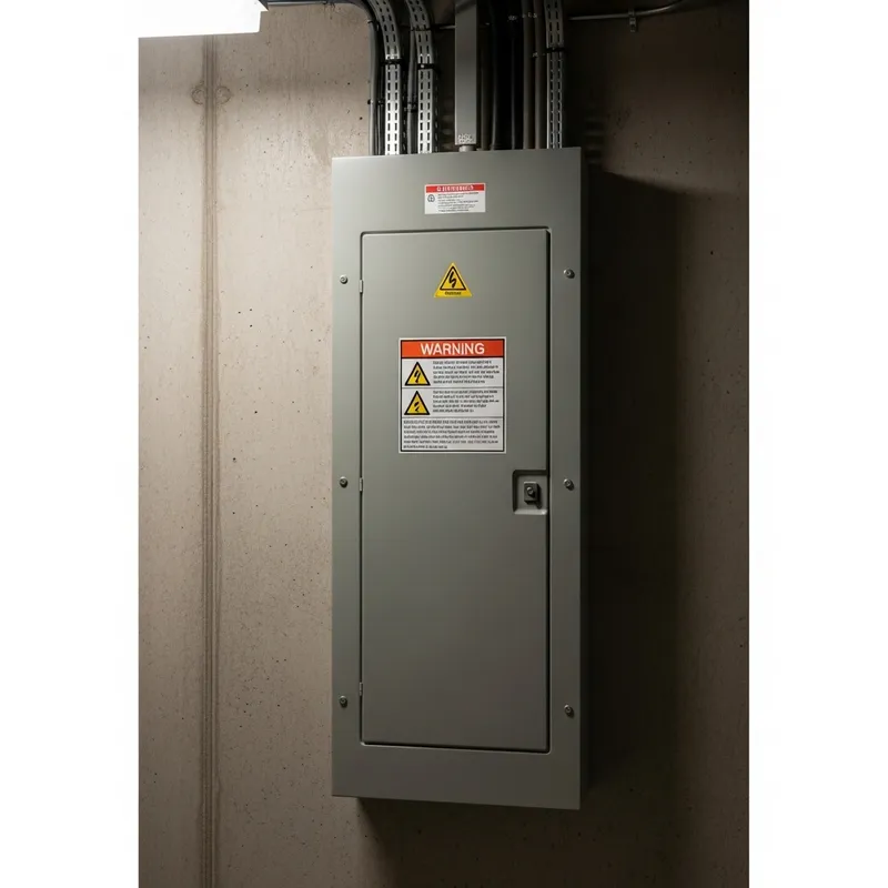Electric Panel Safety: High-Quality Metal Equipment With Warning Labels