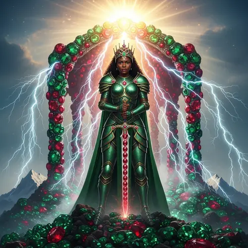 Empowered Black Woman on Emeralds and Rubies Mountain