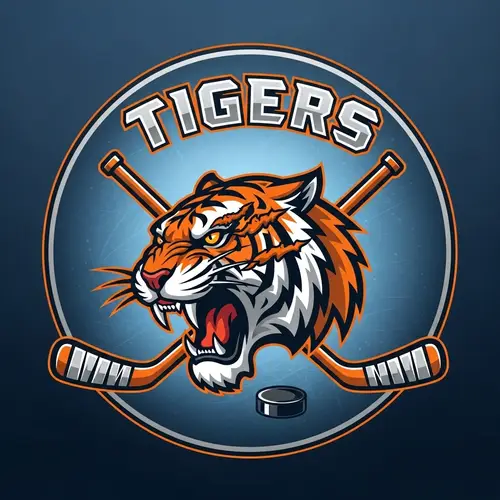 Tigers Hockey Team Logo Design
