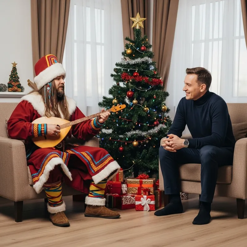 Russian Singer Shaman Celebrates Christmas with Telegram Founder Pavel Durov Russian Singer Shaman Celebrates Christmas with Telegram Founder Pavel Durov