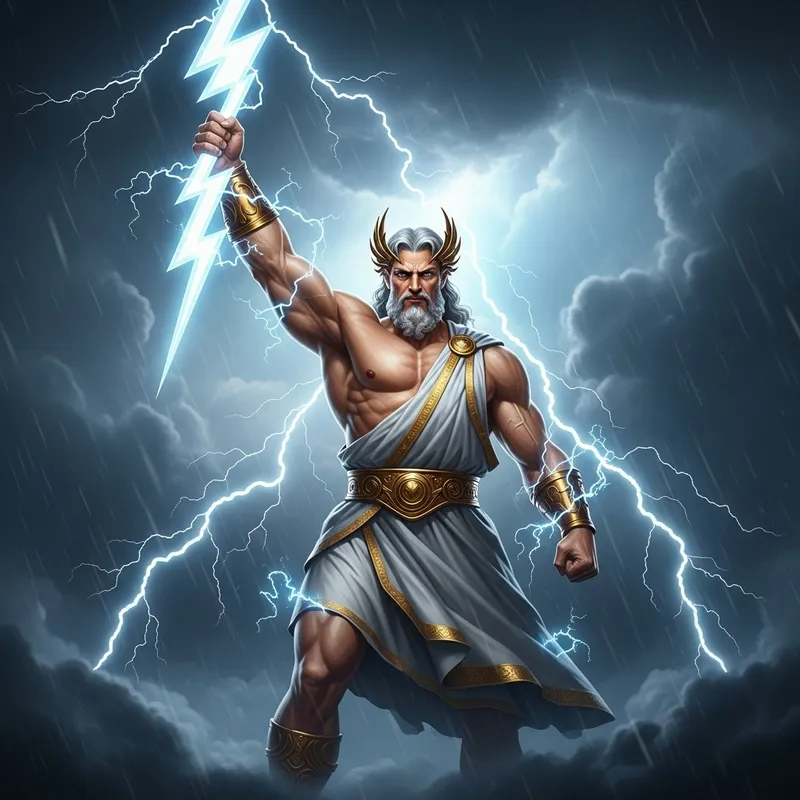 Zeus, the Thunder God - Mythical Power and Strength