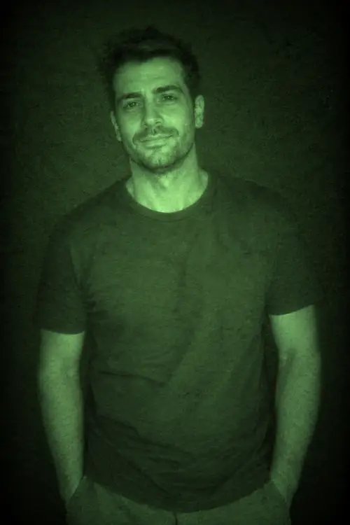 Early 2000s Night Vision Photo Effect