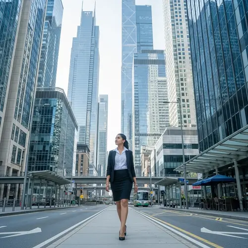 Confident South Asian Businesswoman in Corporate Jungle