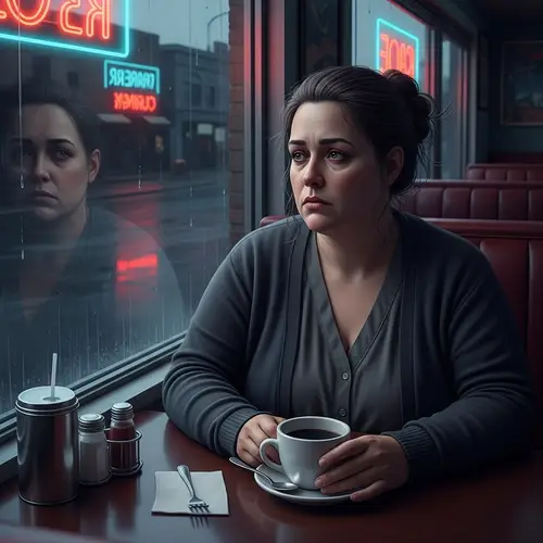 Melancholic Overweight Woman - Emotional Portraits