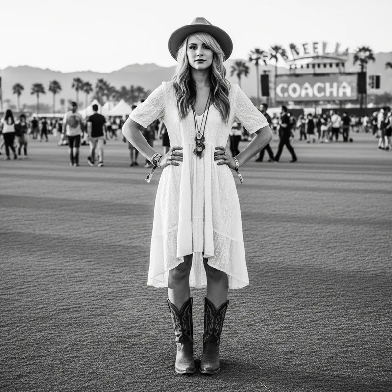 Bohemian Bridal Style at the Coachella Festival