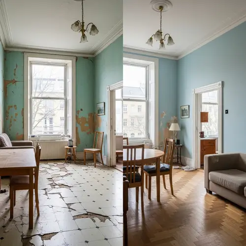 Property Interior Makeover: Before and After Minor Repairs