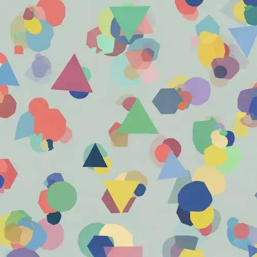 Abstract Geometric Shapes: A Vibrant Palette of Shapes and Colors