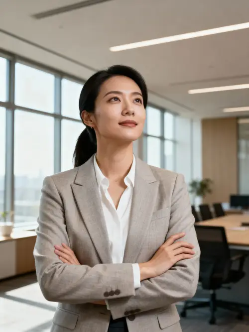 Confident Business Model LinkedIn Photo