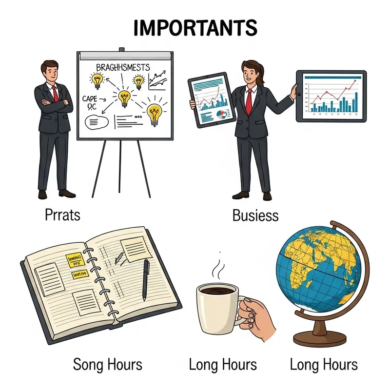 5 Key Business Essentials: Posture, Tablet, Planner, Coffee, Globe 5 Key Business Essentials: Posture, Tablet, Planner, Coffee, Globe