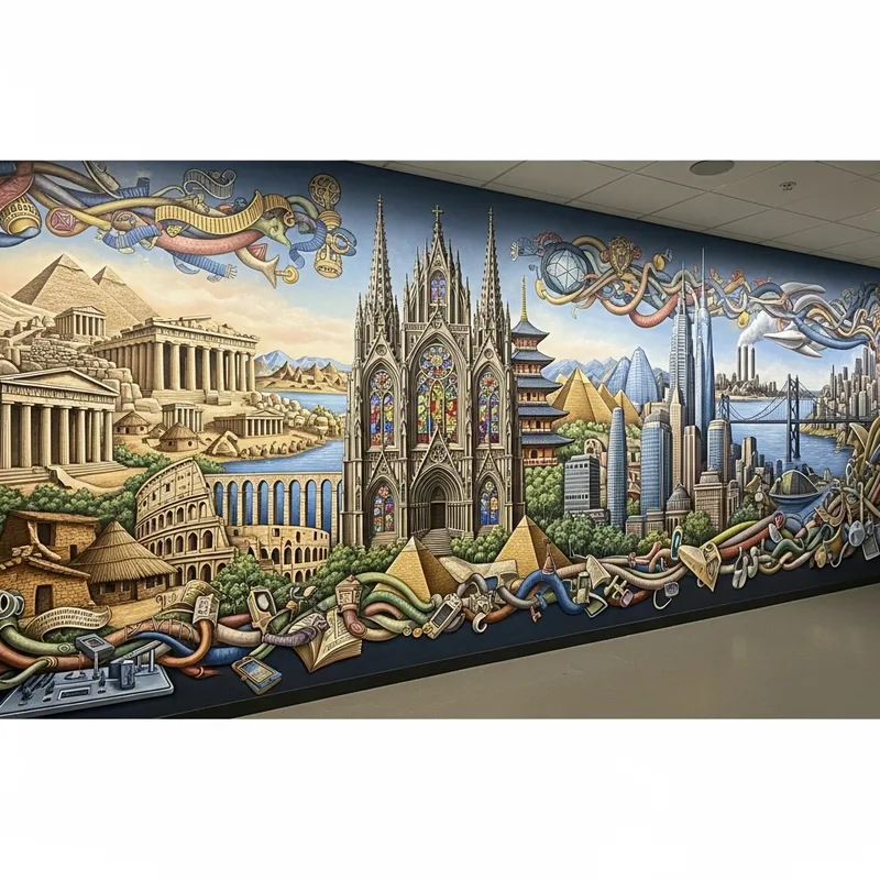 Philosophical Mural: Architecture & Communications Worldwide Philosophical Mural: Architecture & Communications Worldwide