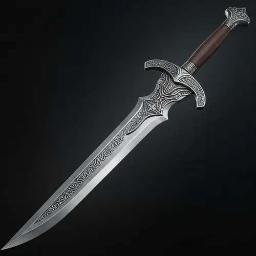 Exquisite Blade Weapon | Ancient Steel with Intricate Hilt