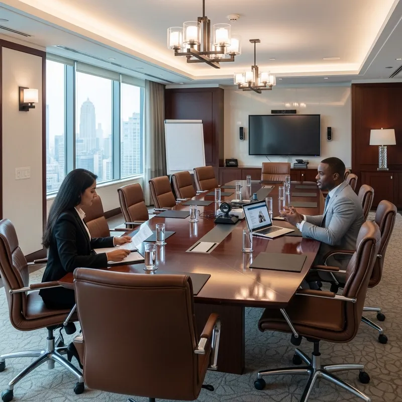 Corporate Meeting Room with City View | Professional Setup
