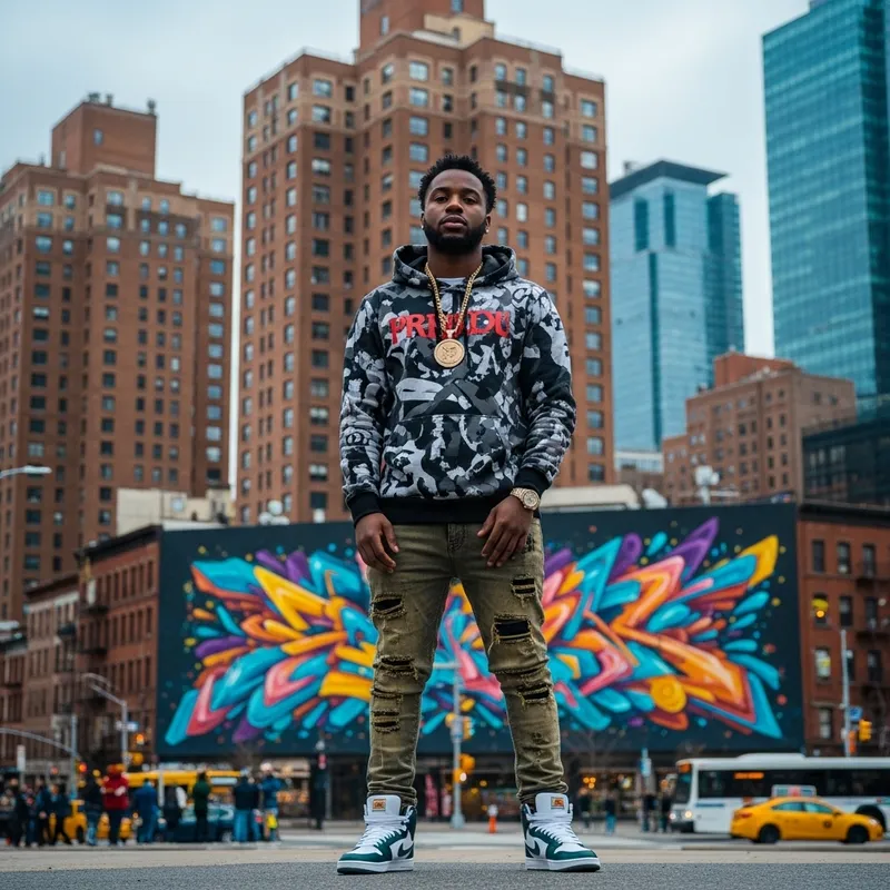 Black Fella Cisgender from The Bronx - Urban Streetwear Portrait