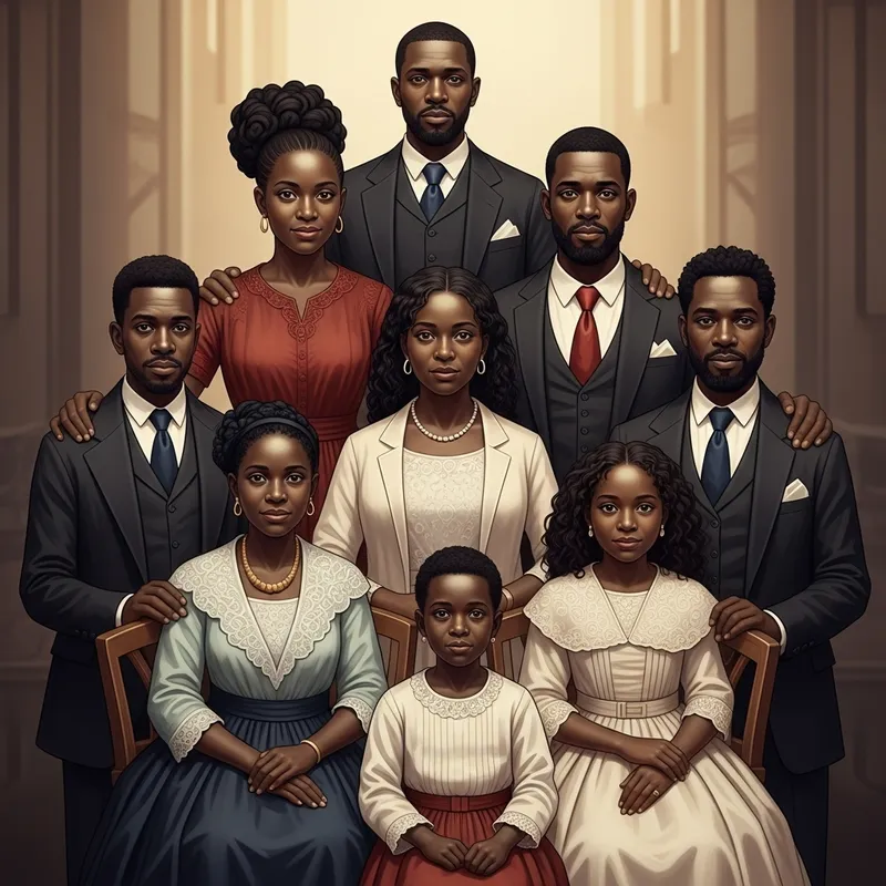 Timeless Multigenerational Black Family Portrait in 21st-Century Culture