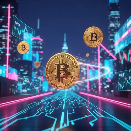 Futuristic Bitcoin Metropolis: Neon Lights & Exponential Growth