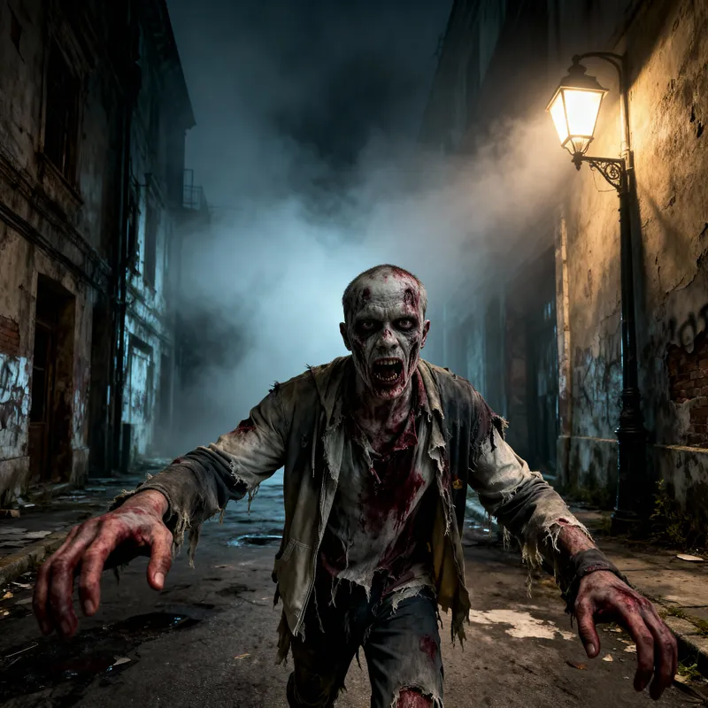 Zombie Apocalypse Photo: Realistic Gore Makeup
