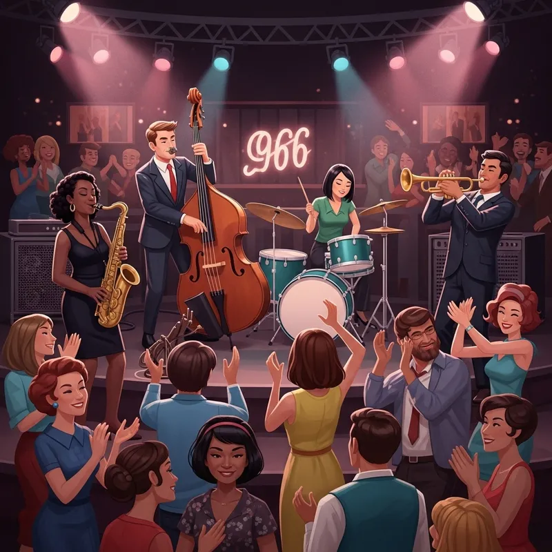 Step Back to 1966: Vibrant Jazz Night at Multiracial Night Club