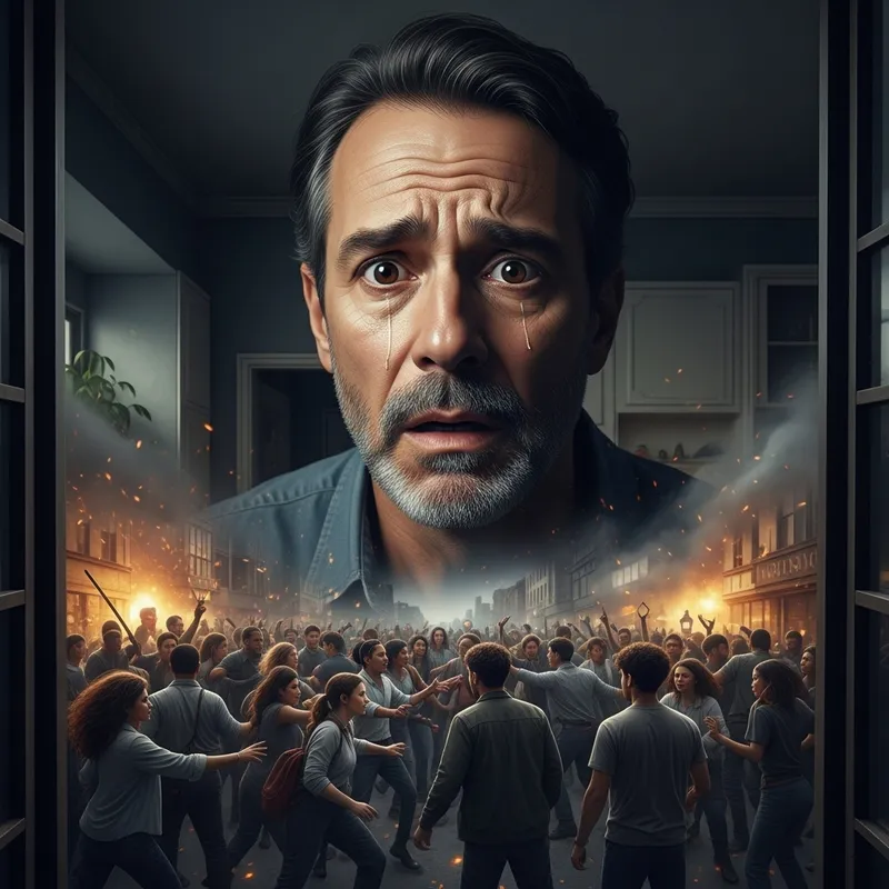 Social Chaos: Middle-Aged Man's Shocking View