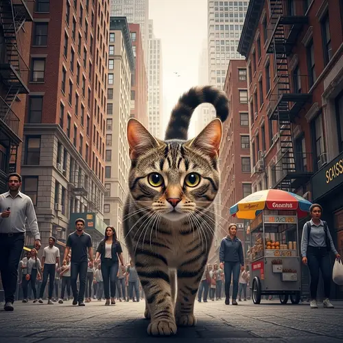 Urban Exploration by a Curious Cat | City Adventure