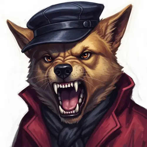 Vibrant Irate Dog Painting | Dynamic Brush Strokes