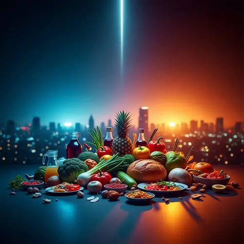 Cinematic Food Wastage Image | Intense Color Gradient