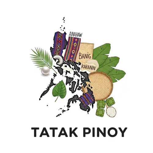 Tatak Pinoy Logo: Philippine Islands, Pearl, Banig, Anahaw