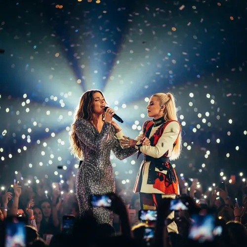 Dua Lipa kissing Doja Cat | Pop Star Glamour