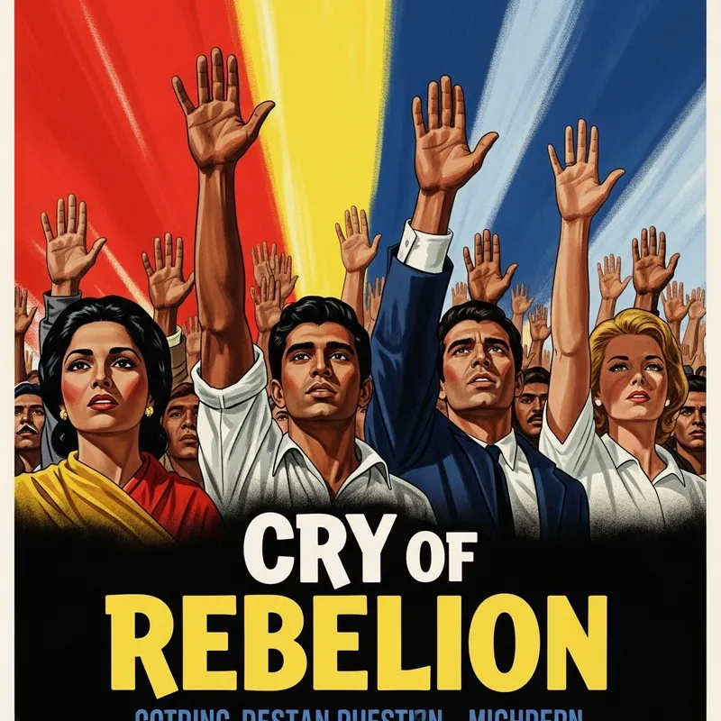 Cry of Rebellion - Vintage Cinema Poster for Philippine History | Dramatic Poster Design Cry of Rebellion - Vintage Cinema Poster for Philippine History | Dramatic Poster Design