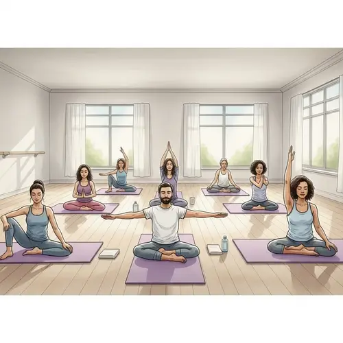 Diverse Adaptive Yoga Painting - Finding Balance with Unique Poses