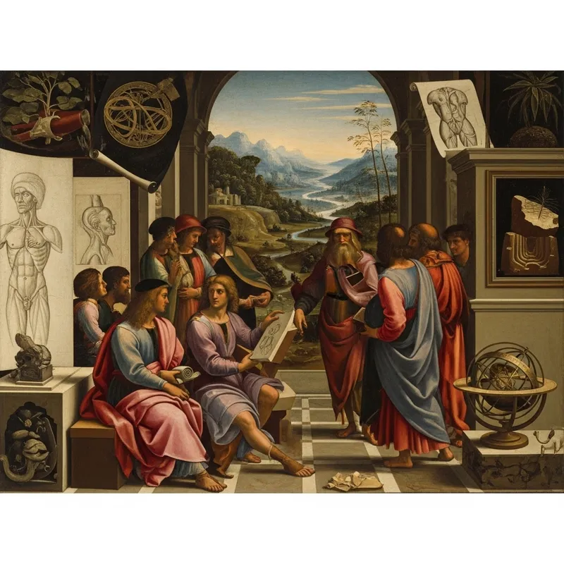 Leonardo Da Vinci Inspired Renaissance Artwork Leonardo Da Vinci Inspired Renaissance Artwork