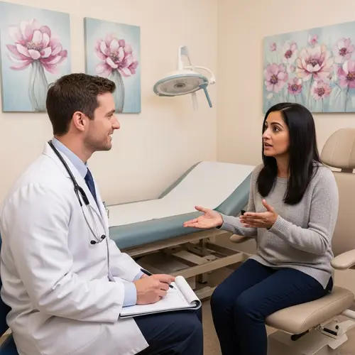 Professional Care and Empathy in a Comforting Medical Office