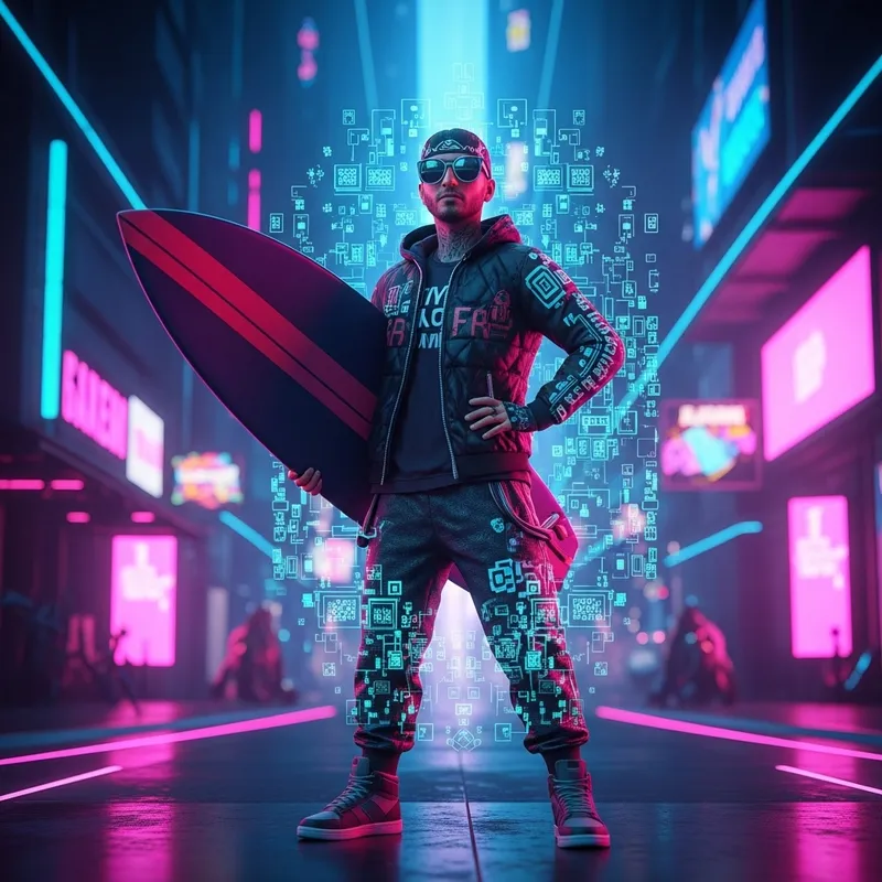 Kooky in the Cybernetic Metaverse | Digital Surfboard Exploration