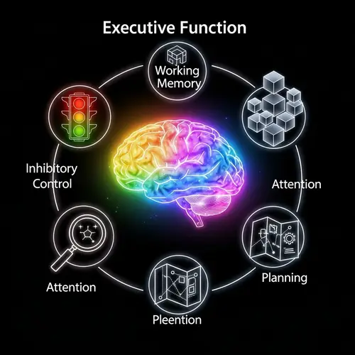 Executive Function Symbol: Inhibitory Control, Planning, Memory, Attention