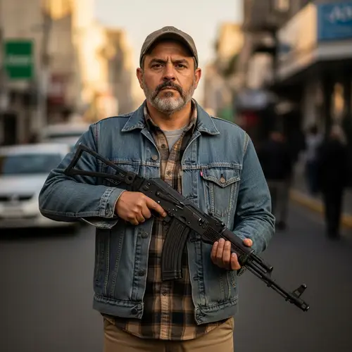 Mexican Man Holding AK-47: A Captivating Scene